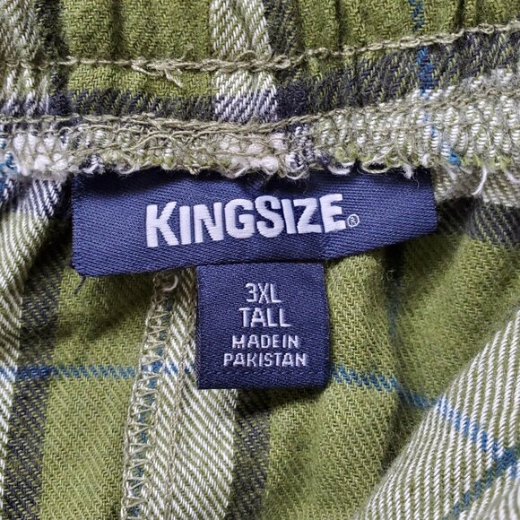 KingSize Men's Big & Tall Flannel Plaid Pajama Pants - Picture 3 of 8